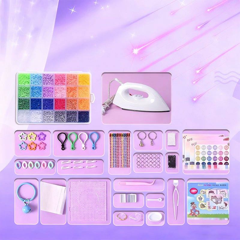 🎨Christmas Gift 50% OFF! 🎁 COMPLETE CRAFT KIT - 96 Colors with Storage Case, Perfect for Kids' Art Projects and Creative Development, Ideal Christmas Gift 👧✂️
