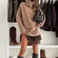 🧶 One Set, Cozy Statement Style | Turtleneck Sweater & Mini Dress Set ⚡ Free Shipping