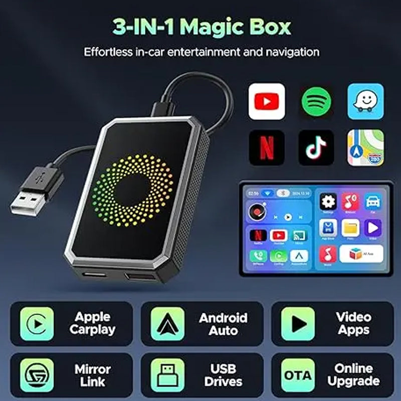 🎉2026 Hot Sale 50% OFF!🚗🔌 CarPlay Smart Connectivity Box - Plug-and-play, non-invasive installation