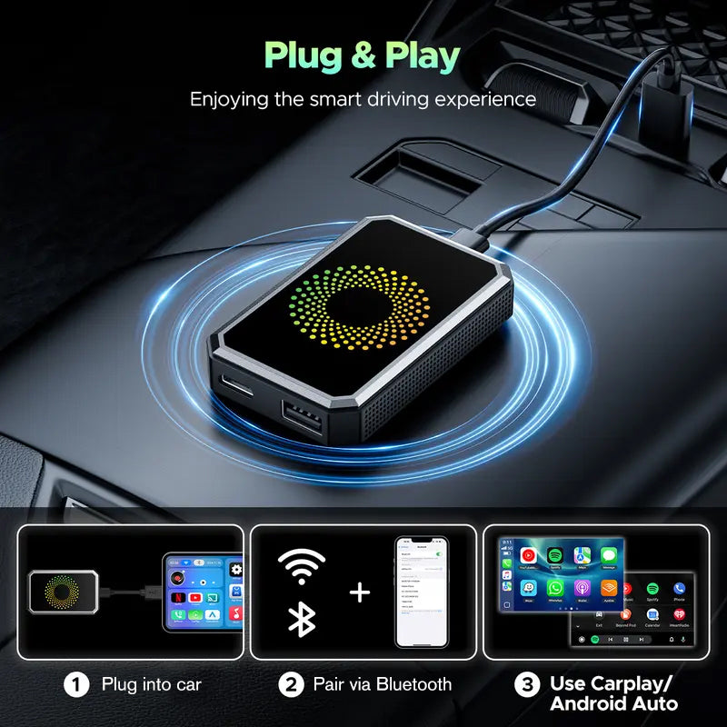 🎉2026 Hot Sale 50% OFF!🚗🔌 CarPlay Smart Connectivity Box - Plug-and-play, non-invasive installation