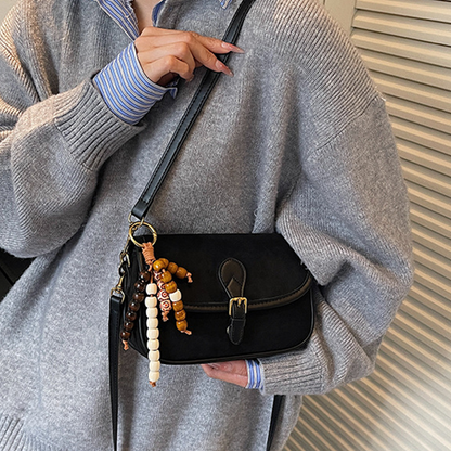 🔥2025 Hot Sale🔥Women’s Saddle Crossbody Bag with Charm
