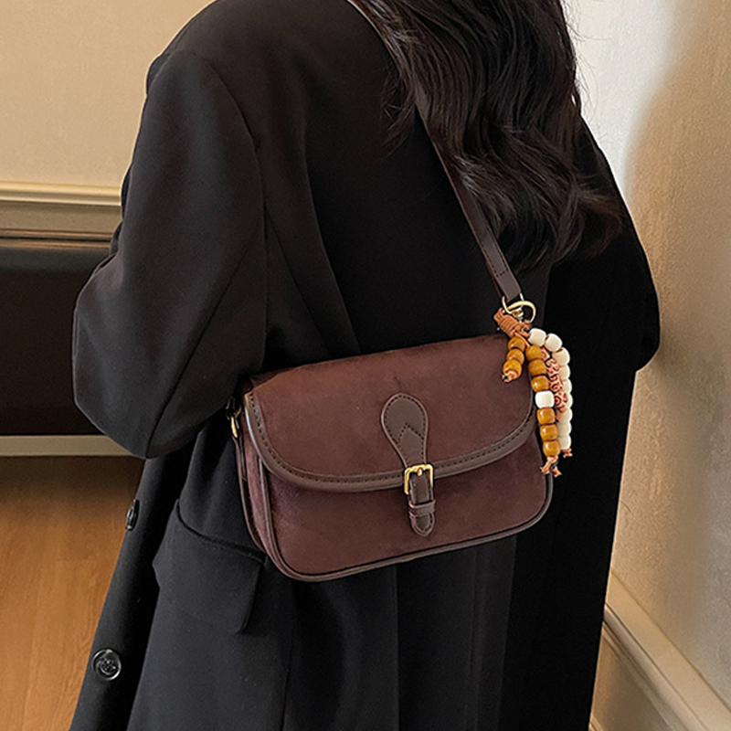 🔥2025 Hot Sale🔥Women’s Saddle Crossbody Bag with Charm