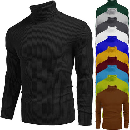 ❄️ Cold-Weather Comfort | Men's Soft Knit Turtleneck Sweater
