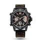 Multifunctional Dual Display 3ATM Waterproof Men's Quartz Sports Watch
