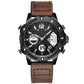 Multifunctional Dual Display 3ATM Waterproof Men's Quartz Sports Watch