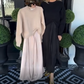 ✨ Twist Detail, Effortless Elegance | Women's Top & Maxi Dress 2-Piece Set
