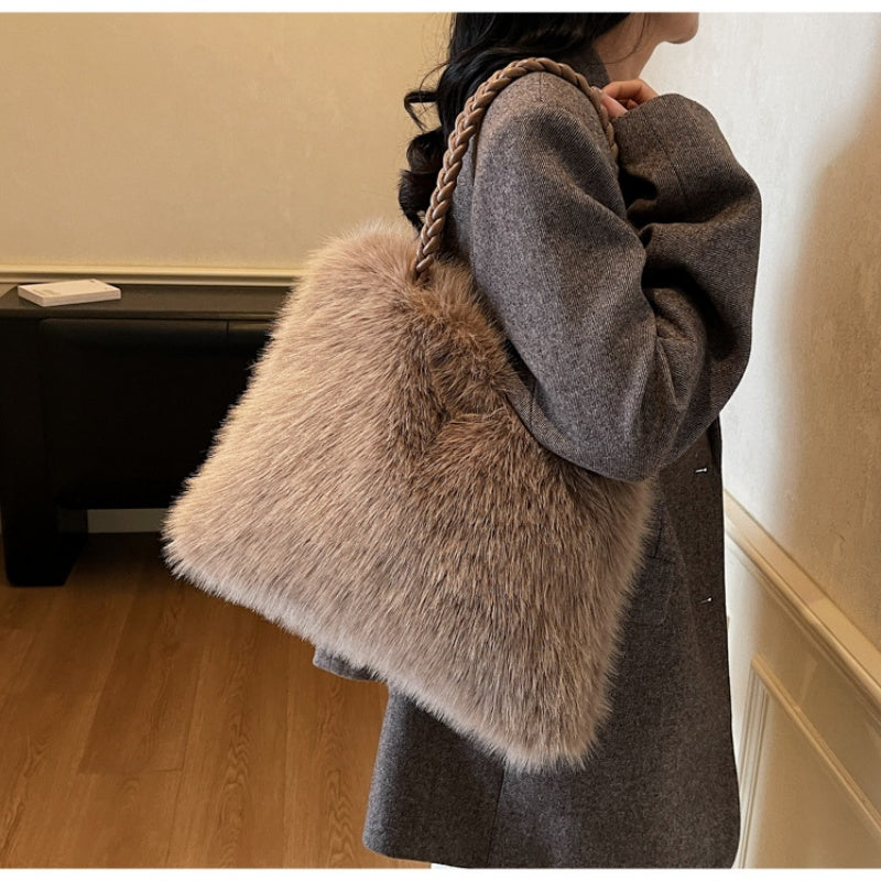 ✨New styles launched✨Soft & Stylish Everyday Fluffy Tote Bag
