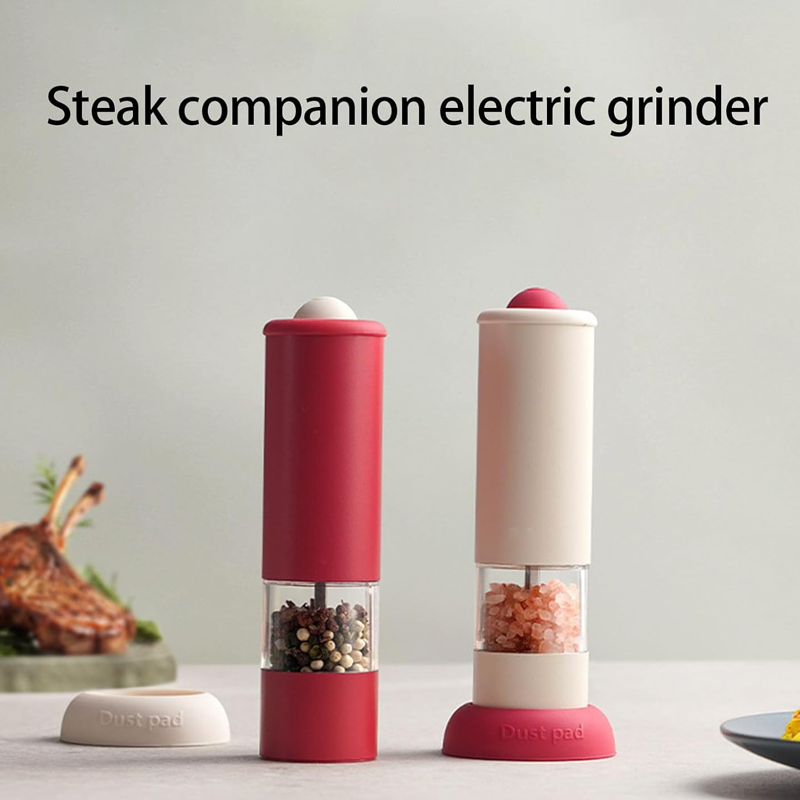 ⚡Limited-time offer - 50% off🧂USB Rechargeable Electric Salt and Pepper Grinder Set - ✨Adjustable Coarseness & One-Handed Operation!