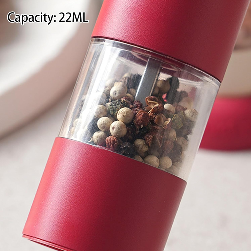 ⚡Limited-time offer - 50% off🧂USB Rechargeable Electric Salt and Pepper Grinder Set - ✨Adjustable Coarseness & One-Handed Operation!