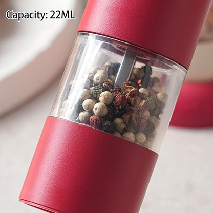 ⚡Limited-time offer - 50% off🧂USB Rechargeable Electric Salt and Pepper Grinder Set - ✨Adjustable Coarseness & One-Handed Operation!