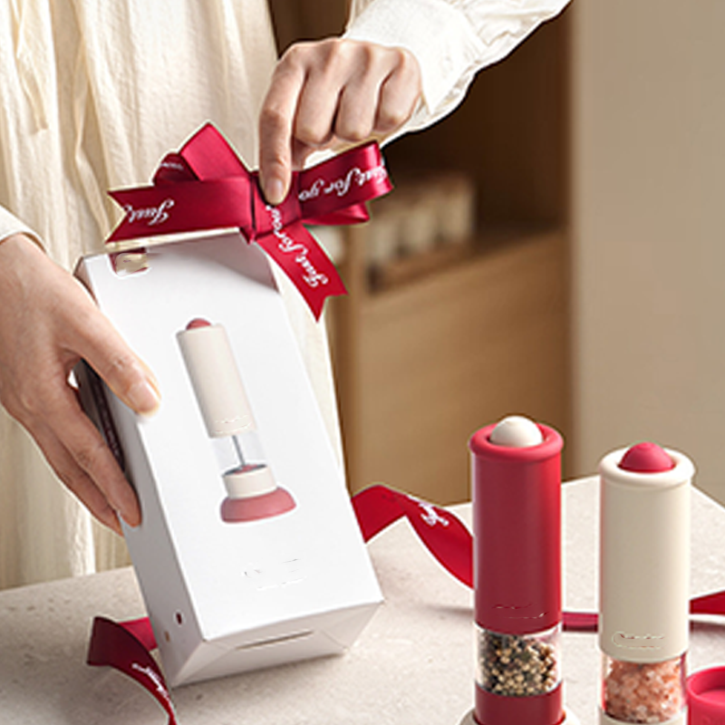 ⚡Limited-time offer - 50% off🧂USB Rechargeable Electric Salt and Pepper Grinder Set - ✨Adjustable Coarseness & One-Handed Operation!