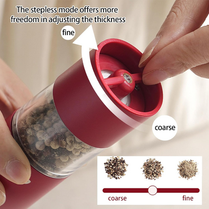 ⚡Limited-time offer - 50% off🧂USB Rechargeable Electric Salt and Pepper Grinder Set - ✨Adjustable Coarseness & One-Handed Operation!