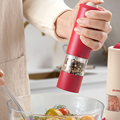 ⚡Limited-time offer - 50% off🧂USB Rechargeable Electric Salt and Pepper Grinder Set - ✨Adjustable Coarseness & One-Handed Operation!