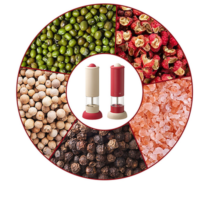 ⚡Limited-time offer - 50% off🧂USB Rechargeable Electric Salt and Pepper Grinder Set - ✨Adjustable Coarseness & One-Handed Operation!