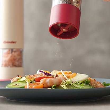 ⚡Limited-time offer - 50% off🧂USB Rechargeable Electric Salt and Pepper Grinder Set - ✨Adjustable Coarseness & One-Handed Operation!