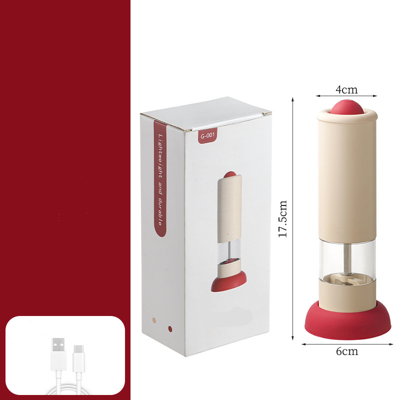 ⚡Limited-time offer - 50% off🧂USB Rechargeable Electric Salt and Pepper Grinder Set - ✨Adjustable Coarseness & One-Handed Operation!