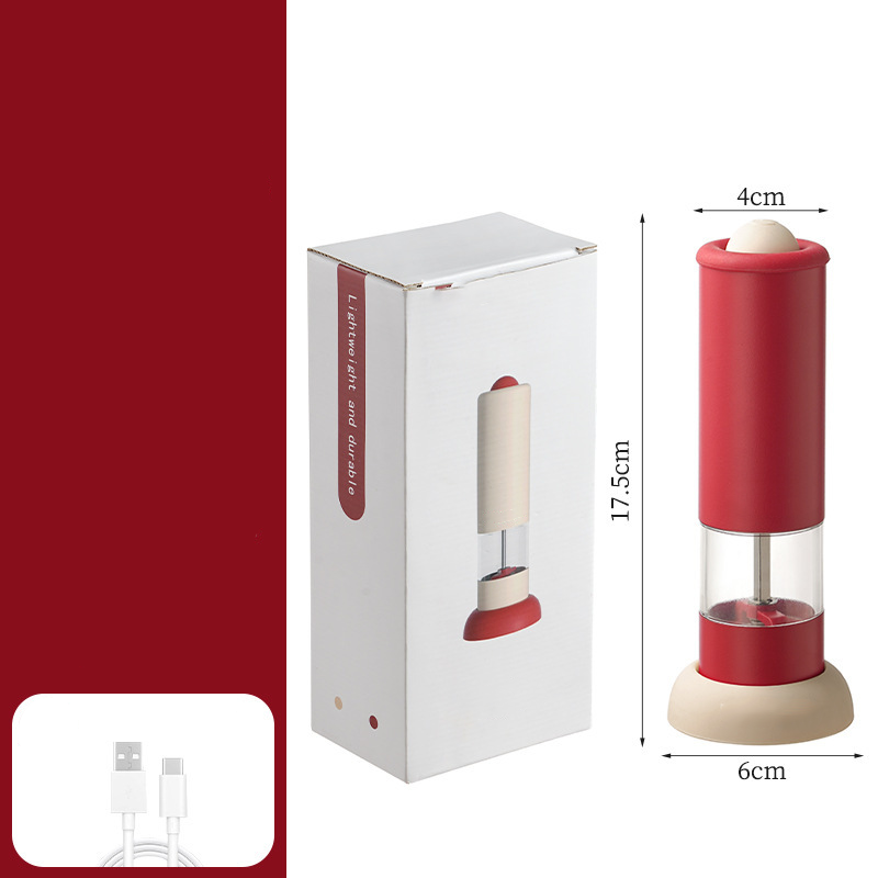 ⚡Limited-time offer - 50% off🧂USB Rechargeable Electric Salt and Pepper Grinder Set - ✨Adjustable Coarseness & One-Handed Operation!