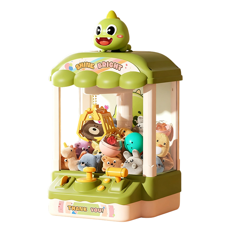 🐾 Cute Animal Claw Machine for Kids 🎉 Includes Plush Toys & Capsule Toys – Hours of Fun! 🧸
