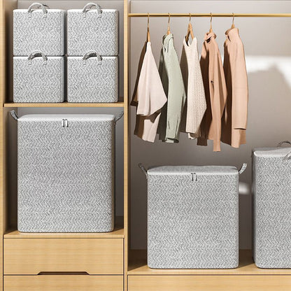 🔔NEW YEAR SALE 50% OFF🔥Extra-Large Storage Organizer Box With Lid - Versatile For Clothes, Blankets & Bedding