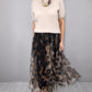 ✨ Effortless Elegance | Women's Knit Top & Leopard Flowy Skirt 2-Piece Set