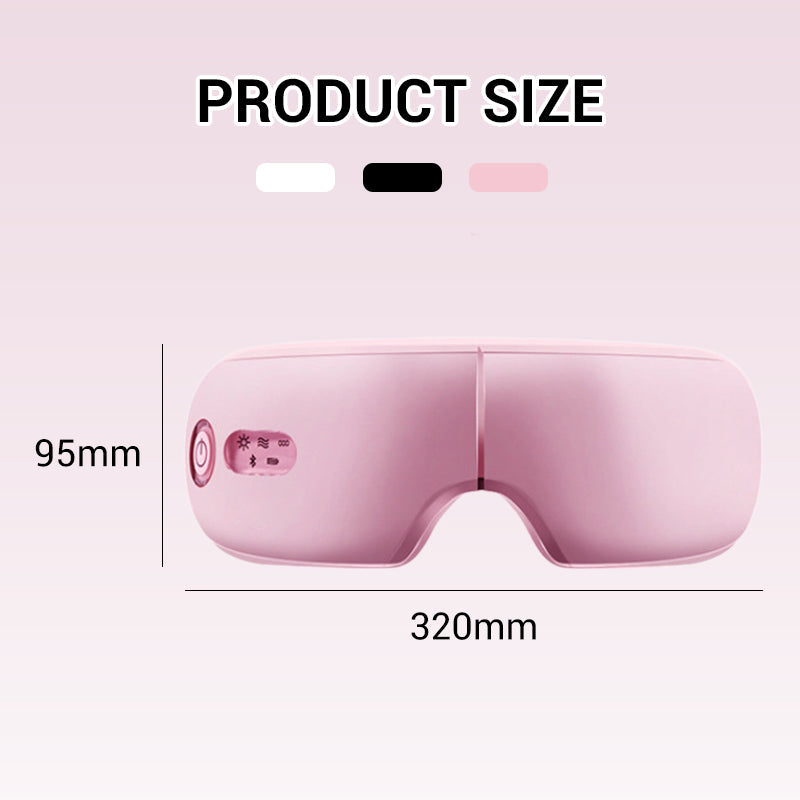 👓 50% OFF NOW ! 🎵 Smart Music Eye Massager with Heat – Soothing Vibration, Bluetooth Connectivity & Portable Design 😌