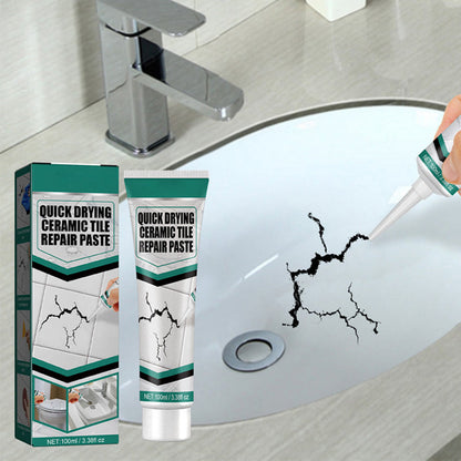 🥳2026 HOT SALE🥳💞50K+ SOLD!💧🛡️ 50% OFF! Tile Crack Repair Paste – Dries hard as iron, waterproof & mould‑proof. Invisible repair, no streaks. A handy fix for every home! 🌟🔧