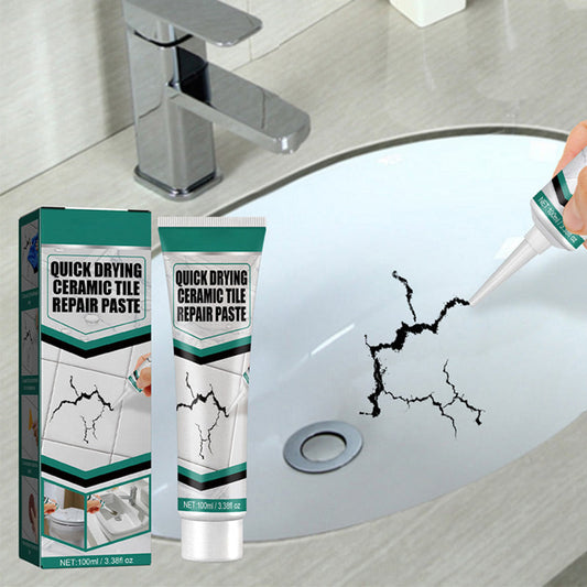 🥳2026 HOT SALE🥳💞50K+ SOLD!💧🛡️ 50% OFF! Tile Crack Repair Paste – Dries hard as iron, waterproof & mould‑proof. Invisible repair, no streaks. A handy fix for every home! 🌟🔧