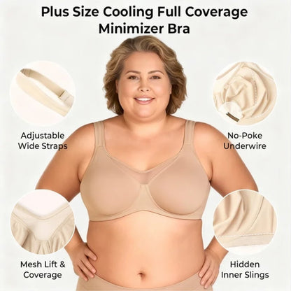 🏆 Last Day Special Price ! 💐Women's Elegant Sheer Full Coverage Plus Size Bra