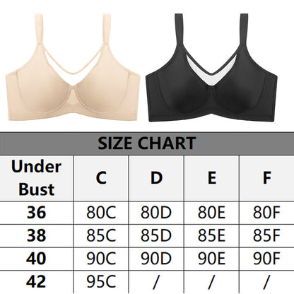 🏆 Last Day Special Price ! 💐Women's Elegant Sheer Full Coverage Plus Size Bra