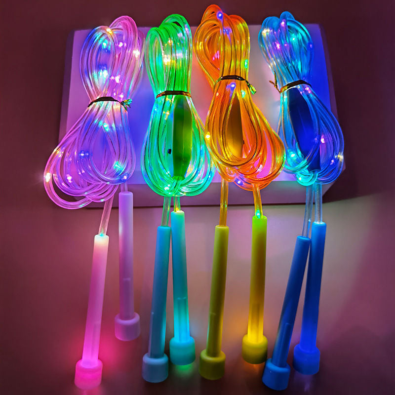 ✨LED Lighted Skipping Rope for Kids – Dynamic Light Show + Adjustable Length: Active Play Even in the Dark!