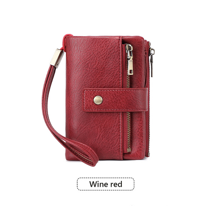🔥Limited-time offer-Women's Retro Style RFID Blocking Tri-fold Wallet