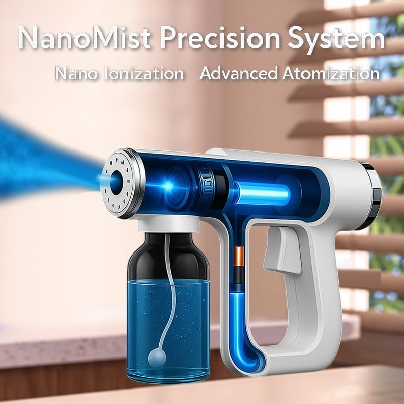 🔥2026 Hot Sale 50% OFF🔥Handheld Electric Nano Disinfection Spray with Blue Light