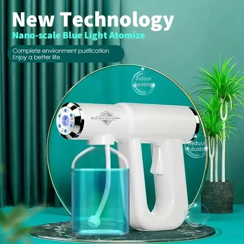 🔥2026 Hot Sale 50% OFF🔥Handheld Electric Nano Disinfection Spray with Blue Light