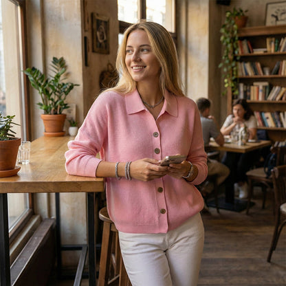 ⏰Last Day Sale 50% Off💃Women’s Casual Knit Button-Down Top