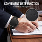 🎉💰 50% off ⚡ Men's Minimalist Quartz Watch with Date – All-Black Stainless Steel, Roman Dial & Precision Timekeeping! ⌚🖤