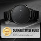 🎉💰 50% off ⚡ Men's Minimalist Quartz Watch with Date – All-Black Stainless Steel, Roman Dial & Precision Timekeeping! ⌚🖤
