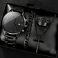 🎉💰 50% off ⚡ Men's Minimalist Quartz Watch with Date – All-Black Stainless Steel, Roman Dial & Precision Timekeeping! ⌚🖤