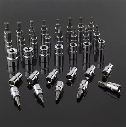 🏆 Hot sale 50% OFF✨46-Piece Socket Wrench And Bit Set