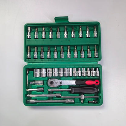 🏆 Hot sale 50% OFF✨46-Piece Socket Wrench And Bit Set