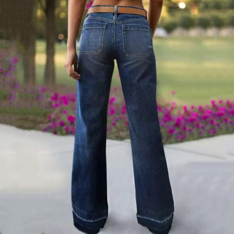 ⏰ 50% OFF NOW! 👖 Women's Retro Flare Jeans – Stretch Denim, Functional Pockets & Vintage High-Waist Fit 🌟