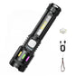 💎 50% OFF! 💎 Multifunctional Zoom LED Flashlight with Power Display – 500m Range, USB-C & 4 Lighting Modes