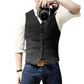 ✨ Timeless Tailoring | Men's Slim-Fit V-Neck Business Vest