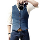 ✨ Timeless Tailoring | Men's Slim-Fit V-Neck Business Vest