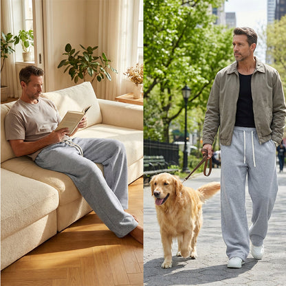 👌 Pull On & Go | Men's Loose-Fit Drawstring Pocket Pants