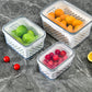 🍓✨ 3-PC Fruit Container Set – Removable Colander, Leak-Proof & Stackable 🧊