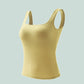 Women's Comfortable Backless Tank Top with Built-in Bra