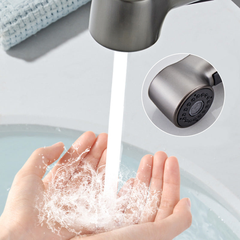 📢📢50% OFF !!!⏰1 Hole Bathroom Faucet with Pull out Sprayer