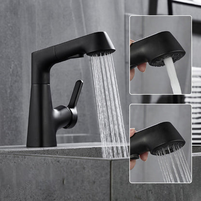 📢📢50% OFF !!!⏰1 Hole Bathroom Faucet with Pull out Sprayer