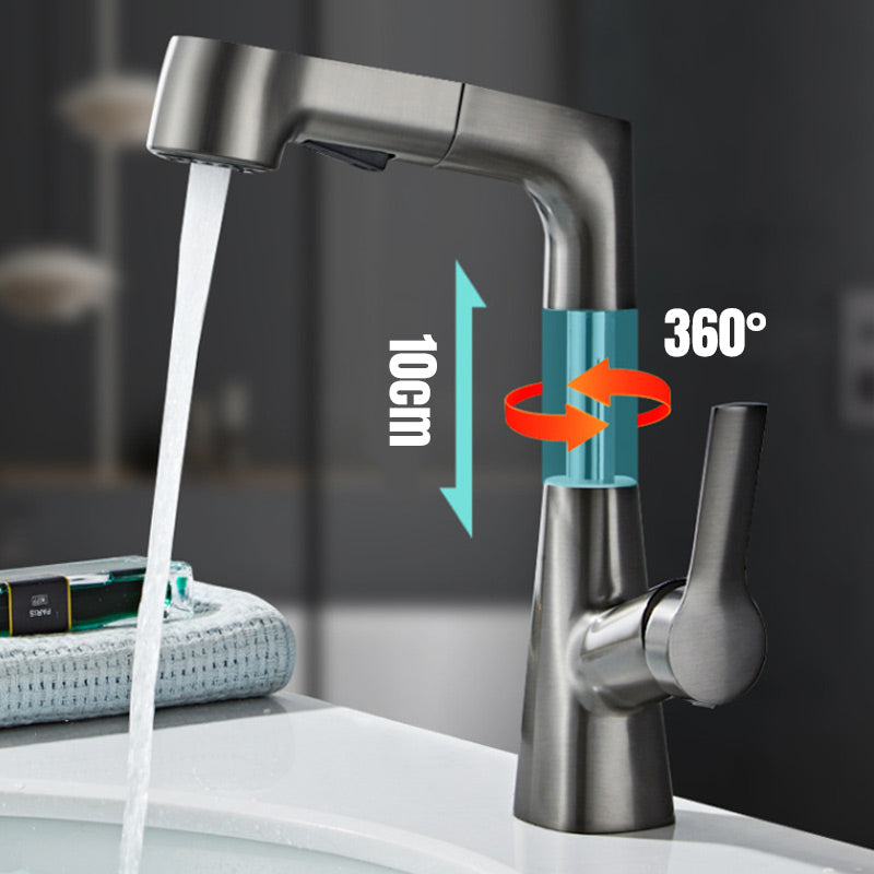 📢📢50% OFF !!!⏰1 Hole Bathroom Faucet with Pull out Sprayer