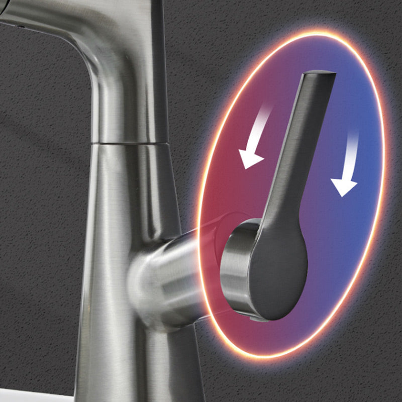 📢📢50% OFF !!!⏰1 Hole Bathroom Faucet with Pull out Sprayer